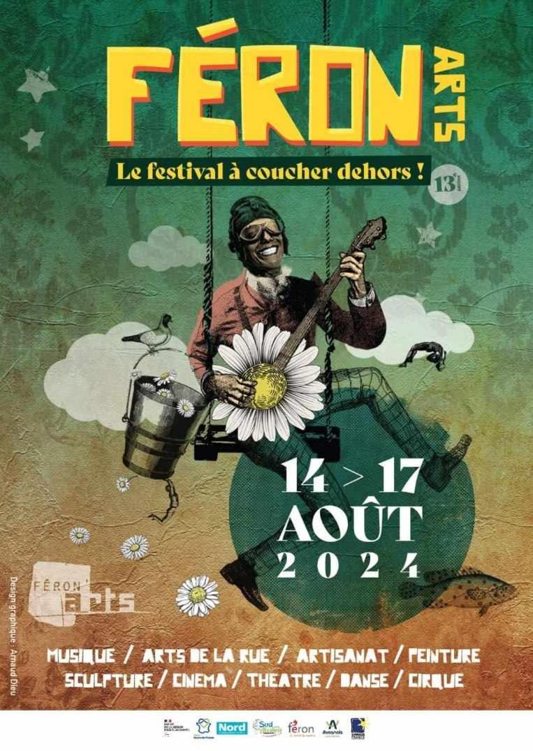 Au Charme D'Antan Acomodação com café da manhã Féron Exterior foto
